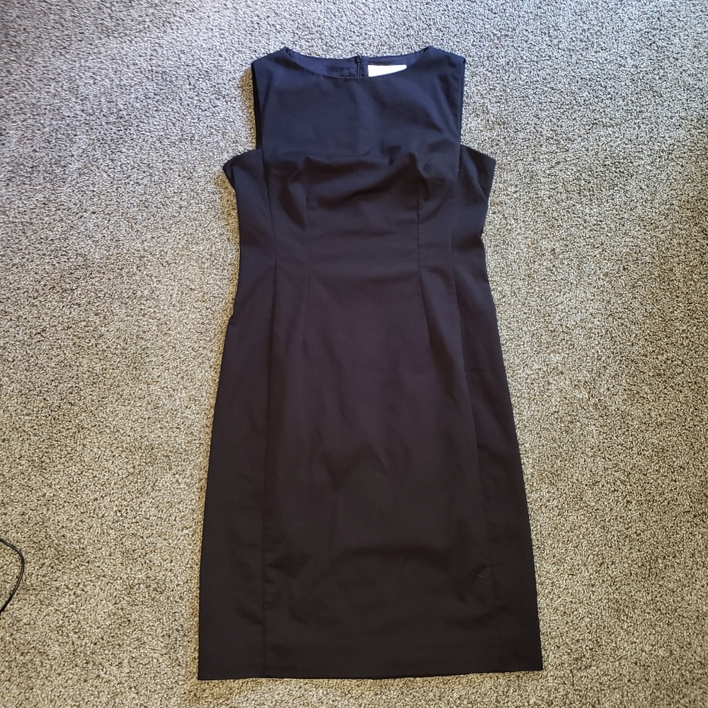 Lands' End Black Structured Dress size 8